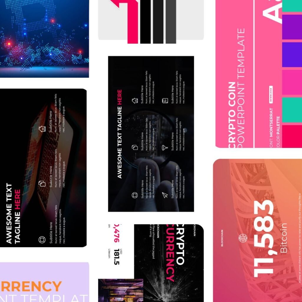 Crypto / Nft Business Powerpoint Template 3x Bundle