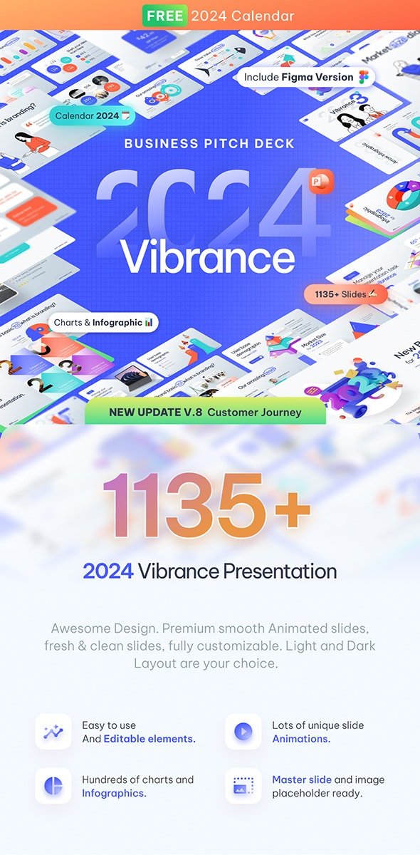 2023 vibrance premium powerpoint presentation template