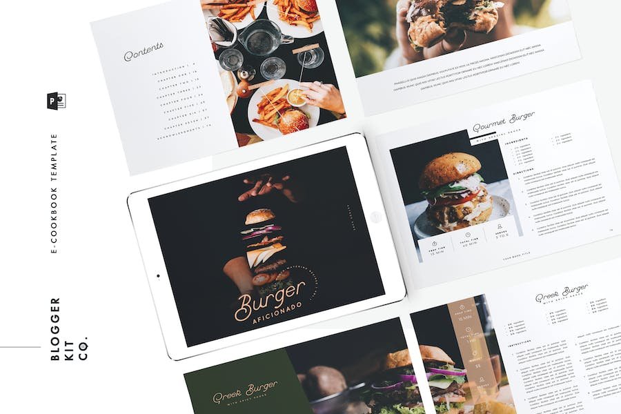 eBook Template | Cookbook | 16 Pages| PowerPoint