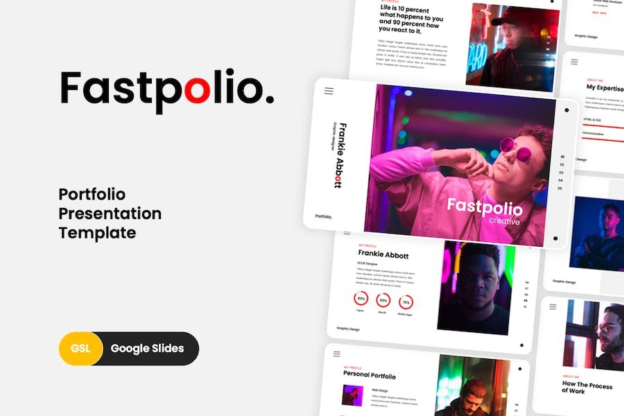 Fastpolio – Portfolio Google Slides Template