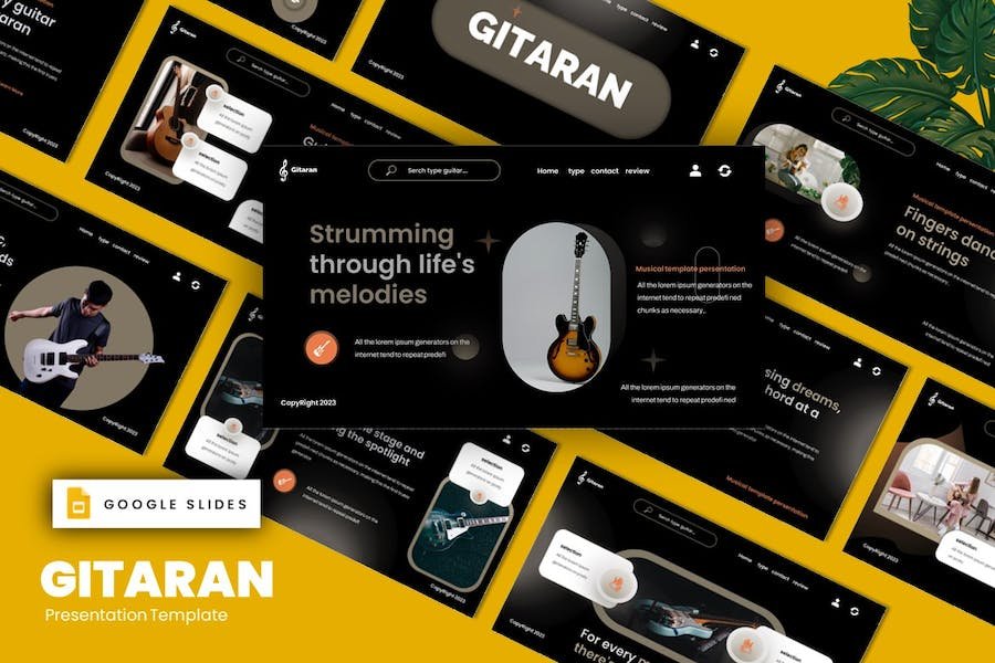 Gitaran – Guitar and Music Festival Google Slides