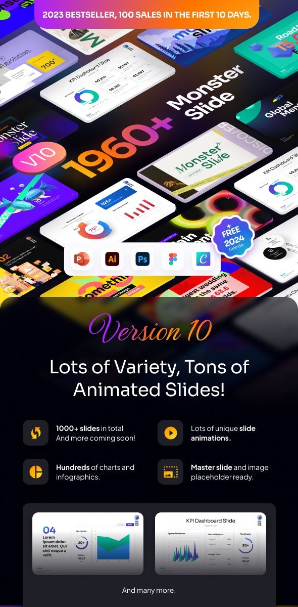 monster slides premium powerpoint presentation template free