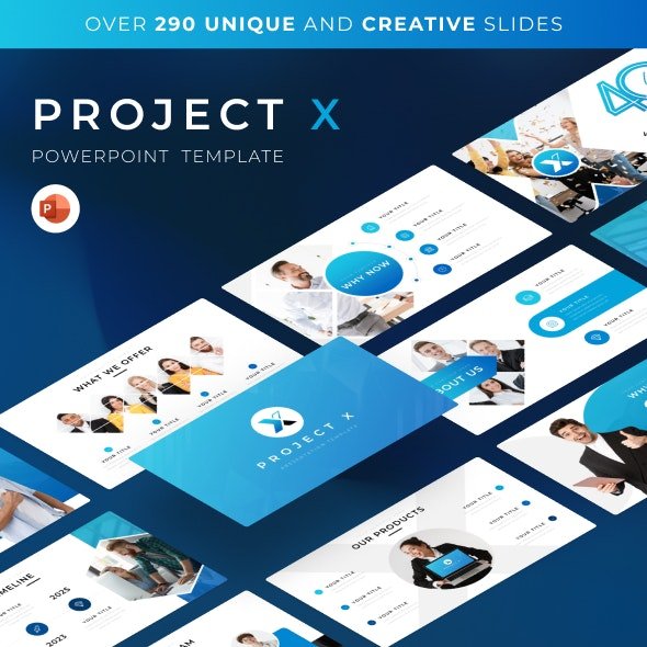 Project X – Startup PowerPoint Presentation Template