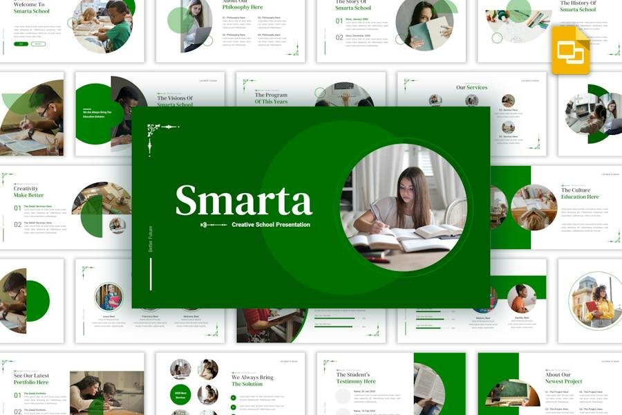 Smarta – Creative School Google Slides Template